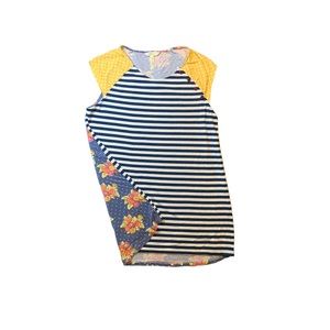 Matilda Jane floral, stripes & dots Captain Tee